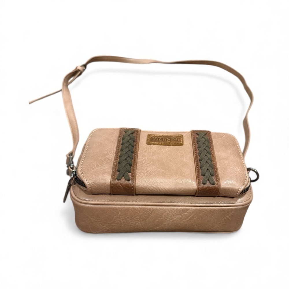 WRANGLER Beige and Olive Crossbody Bag - Picture 2 of 6